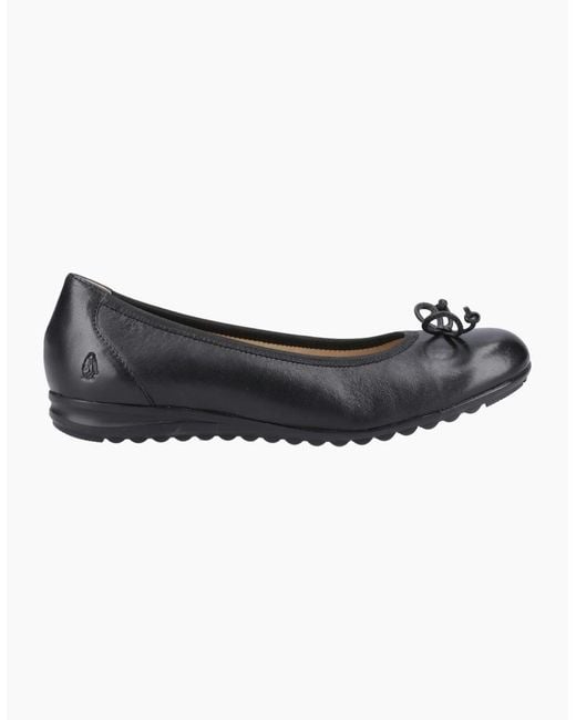 Hush Puppies Blue Lucille Bow Ballerina Shoes