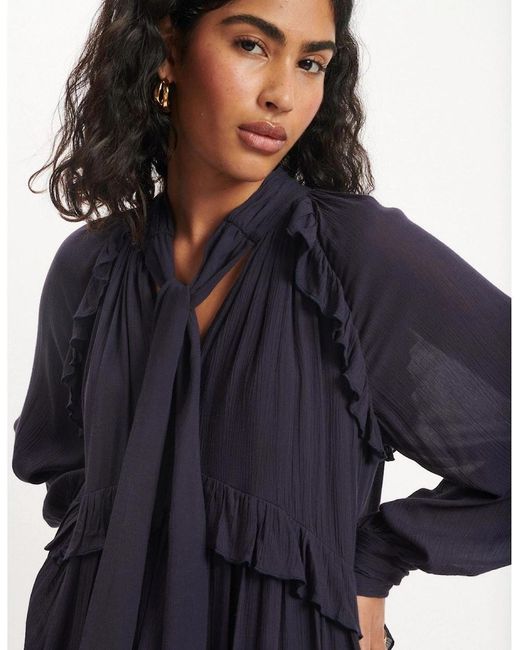 Nobody's Child Blue Bohana Mini Dress