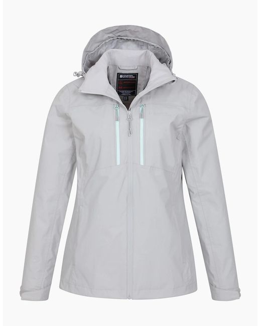 Mountain Warehouse Gray Ladies Rainforest Ii Extreme Waterproof Jacket