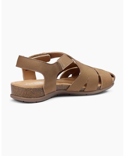 Hotter Brown Carpa Wide Fit Sandals