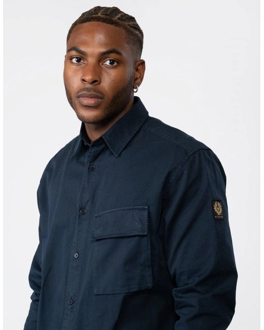 Belstaff Blue Scale Shirt for men