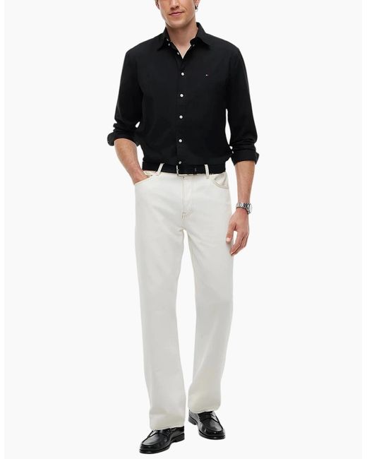 Tommy Hilfiger Black Shirts Slim Fit Formal Top for men