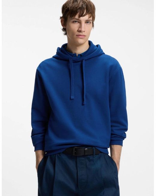 Boss Blue Hugo Dapo Hoody S2-26 498 Open for men