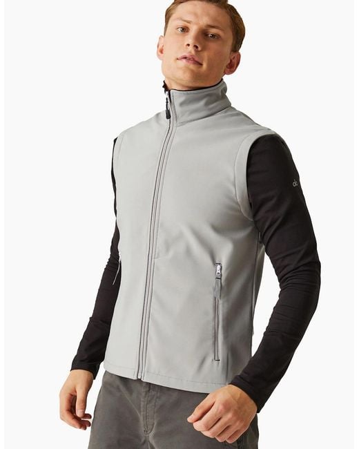 Regatta Gray Professional Softshell 2 Layer Body Warmer for men