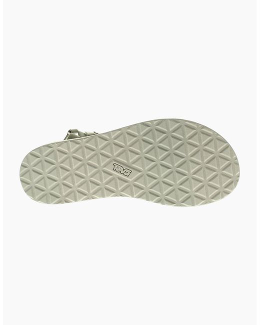 Teva Metallic Strappy Sandals Original Universal Slim Touch Fastening Sea Grass Uk
