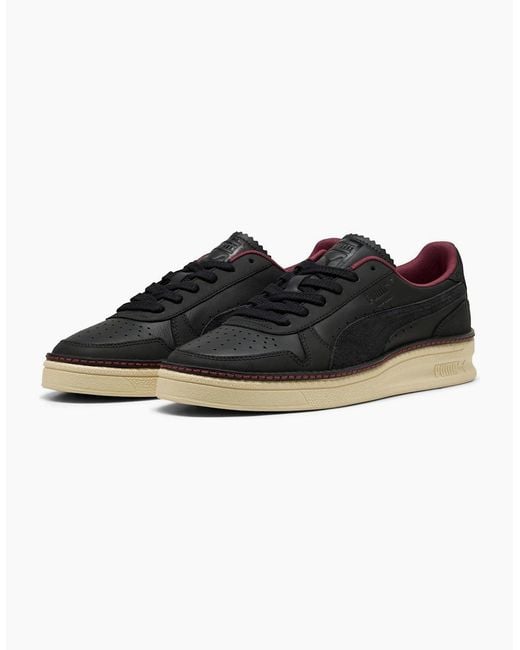 PUMA Black Indoor Regal Grace Low Top Trainers