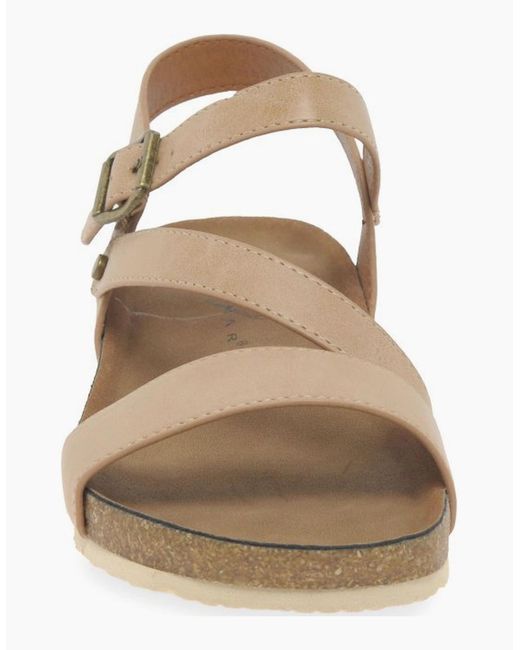 Lunar Brown Cluster Wedge Sandal