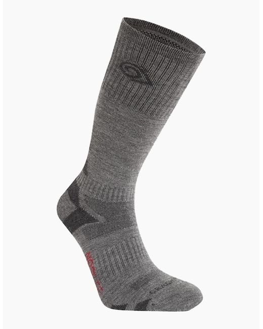 Craghoppers Gray Adult Wool Blend Insect Repellent Advent Socks
