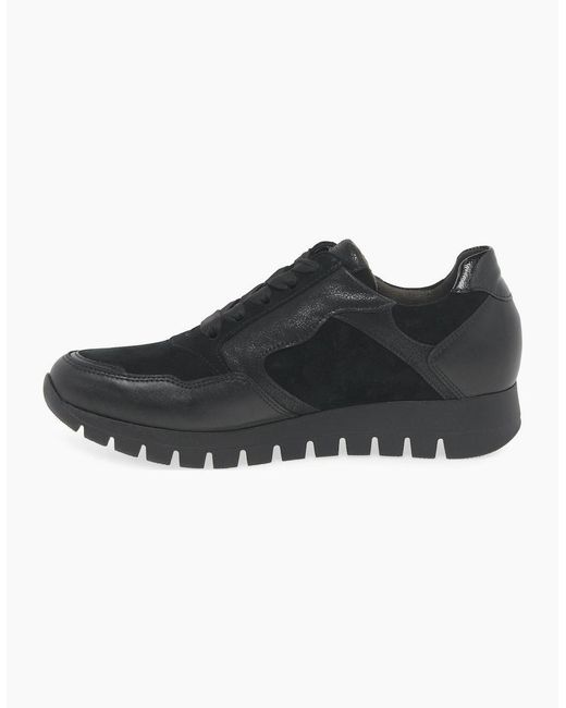 Gabor Black Willet Trainers