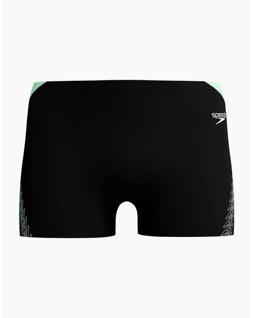 Speedo Black Hyperboom Splice Swim Shorts for men