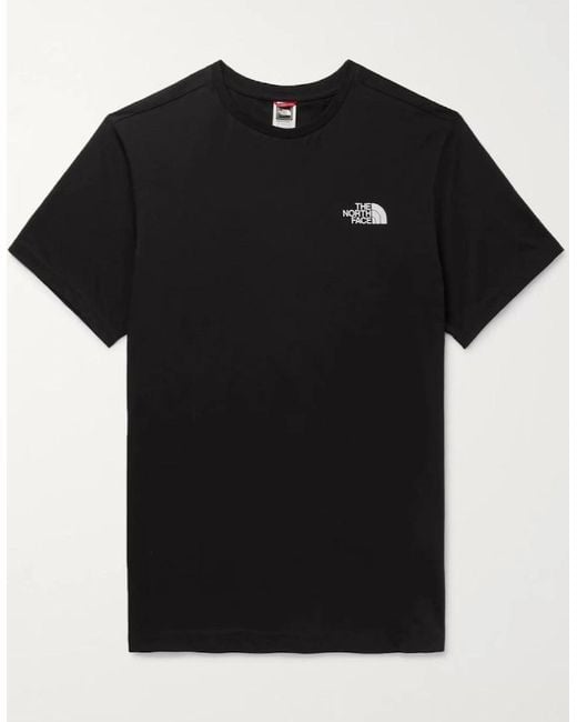 The North Face Black Simple Dome Short Sleeve T-Shirt for men