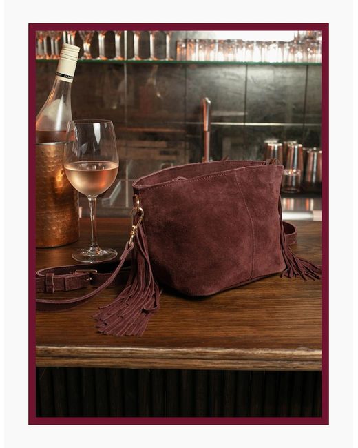Nooki Design Purple Kingston Tassle Cross Body Bag