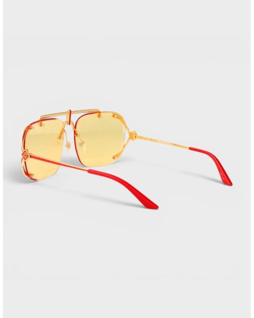 Casablanca Natural Stainless Steel Aviator Enamel