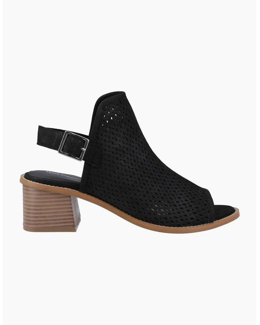 Hush Puppies Black Louise Heeled Sandals