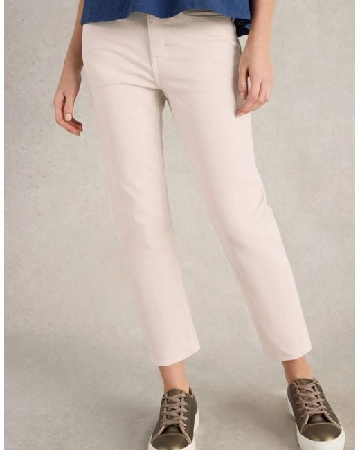 White Stuff Blake Straight Crop Jean Natural