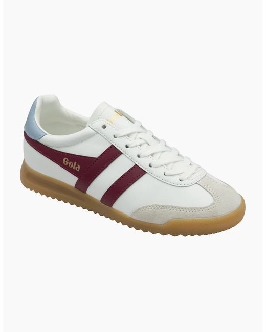 Gola White Torpedo Leather Trainers