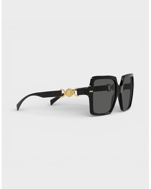 Versace Black Medusa Acetate Sunglasses