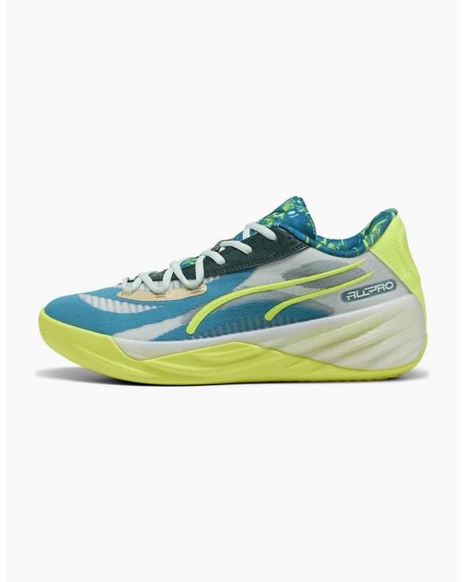PUMA Green All Pro Nitro Hoops Dream Basketball Trainers for men