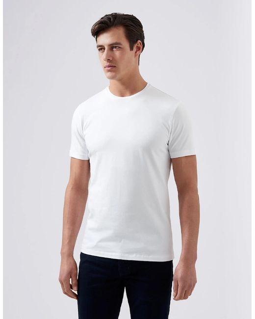 Remus Uomo White Crew Neck T-Shirt S1-26 01 for men