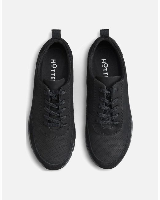 Hotter Black Gravity Ii Casual Sports Shoes