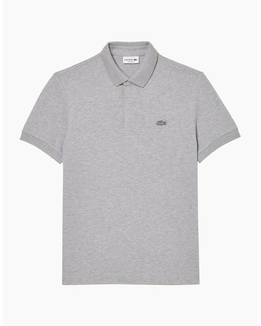 Lacoste Gray Ph5522 Paris Stretch Pique Polo for men