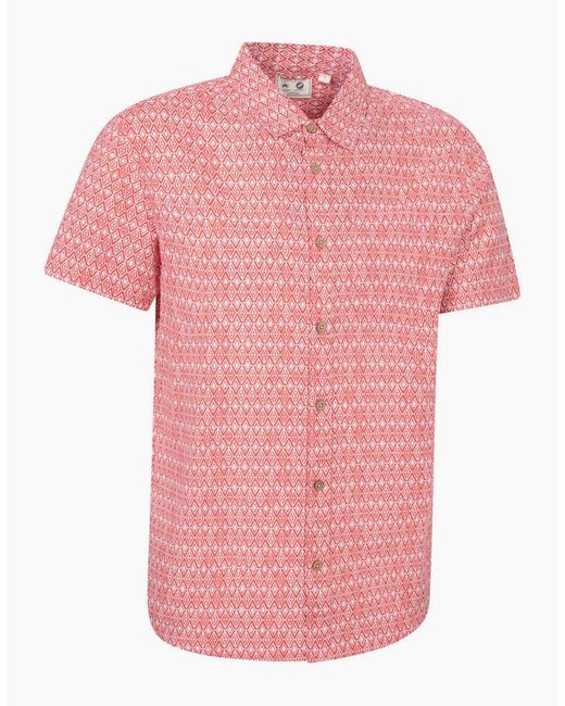 Mountain Warehouse Pink Preston Illustration Shirt for men
