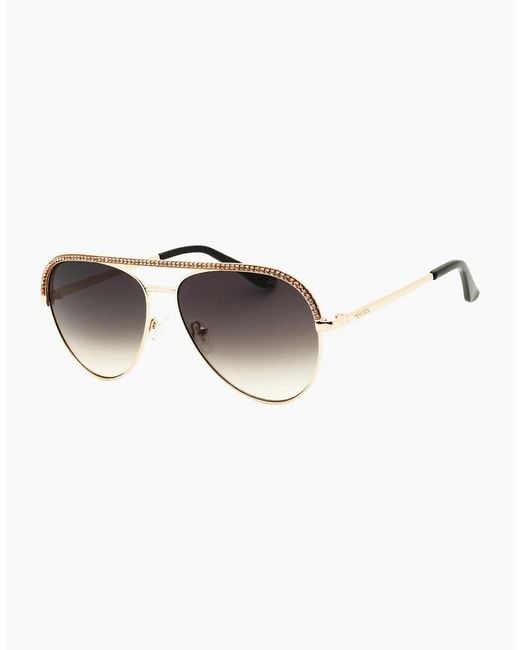 Guess Brown Shiny Deep Sunglasses