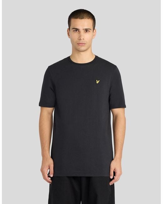 Lyle & Scott Black Relaxed Cotton T-Shirt for men