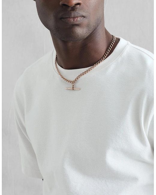Wax London White Dean Jolt Slub T-Shirt for men
