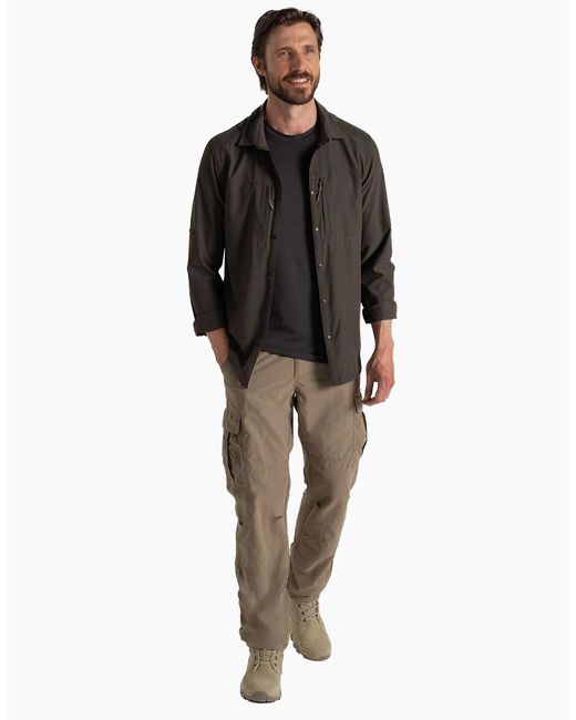 Craghoppers Black Nosilife Long-Sleeved Shirt for men