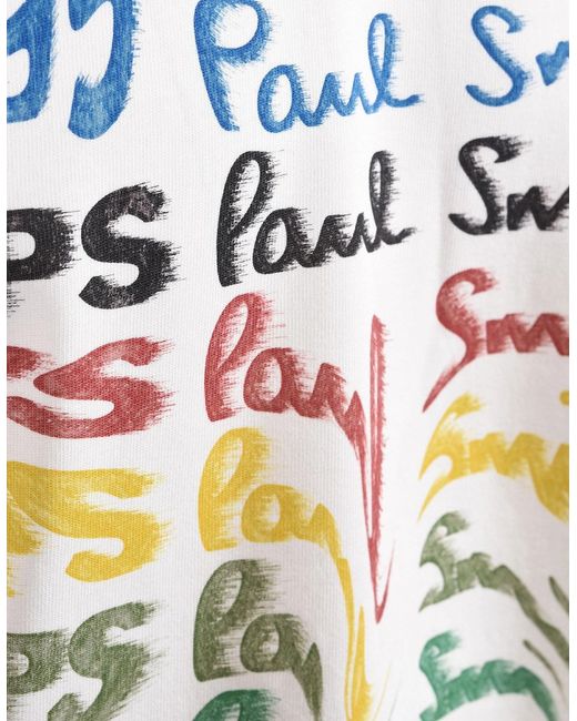 Paul Smith White Reg Fit T-Shirt for men