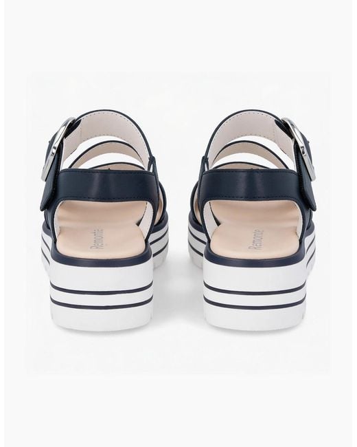 Remonte Blue D3N50 Ankle Strap Sandals
