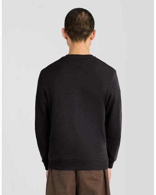 Lyle & Scott Black Everyday Cotton Crew Neck Sweatshirt for men