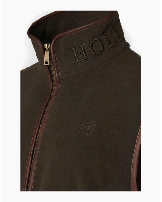 Holland Cooper Black Country Fleece Gilet Khaki for men