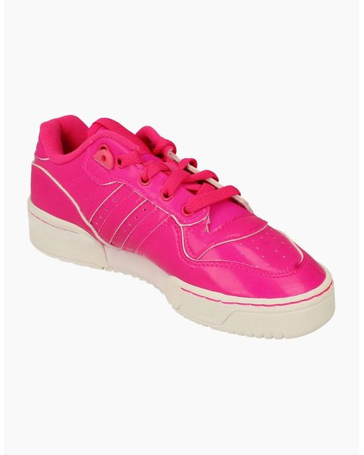 Adidas Pink Originals Rivalry Low Trainers Sneakers Eh2186