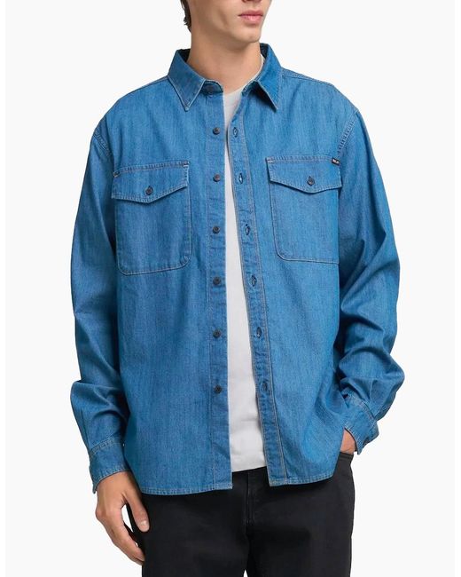 Replay Blue Denim Shirt for men