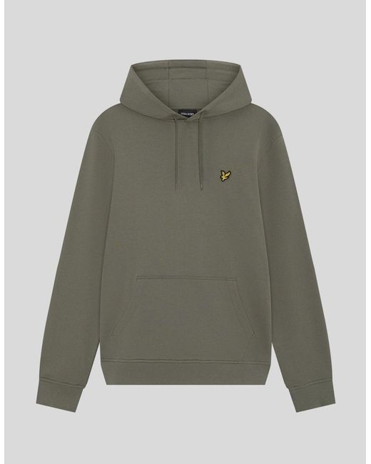 Lyle & Scott Gray Loopback Cotton Hoodie for men