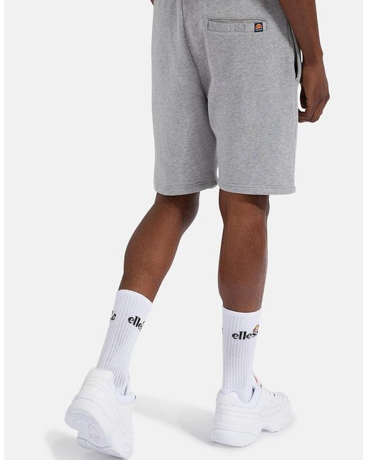Ellesse White Bossini Fleece Short for men