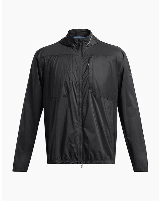 Under Armour Gray Trail Hooded Windbreaker Jacket for men