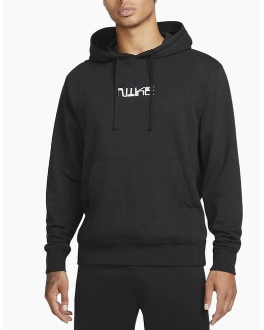Nike Gray Hoodie Sweatshirt Club Fleece Pullover Standard Fit Cotton Sportswear for men