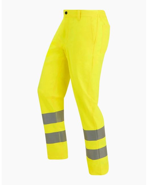 Regatta Yellow Stretch Hi-Vis Trousers for men