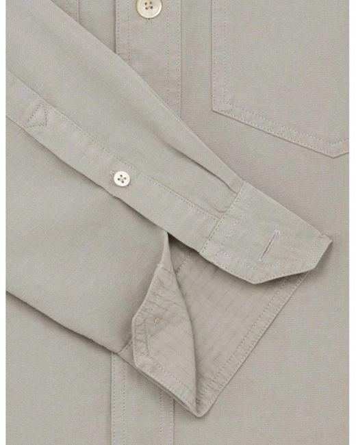 Paul Smith Gray Ps Ls Casual Fit Shirt 74 Smoke for men