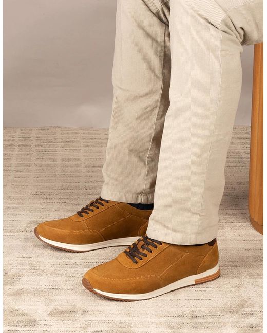 Oswin Hyde Brown Spencer Tan Suede for men