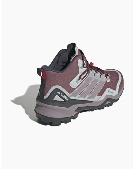 Adidas Red Skychaser Lace-Up Hiking Boots