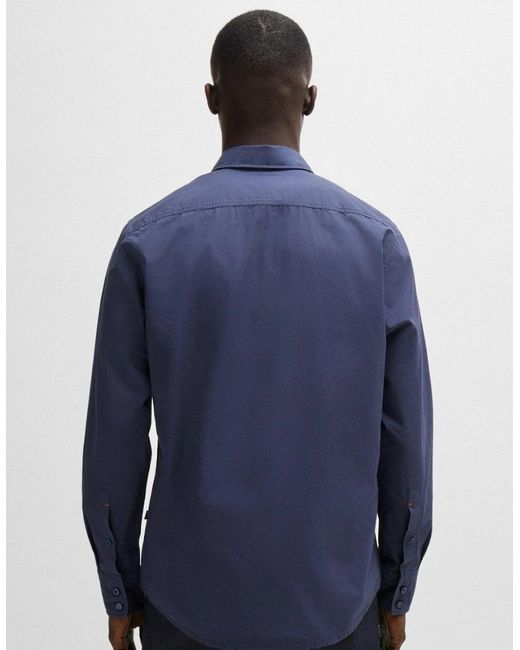 Boss Blue Boss Relegant 6 Regular-Fit Shirt for men