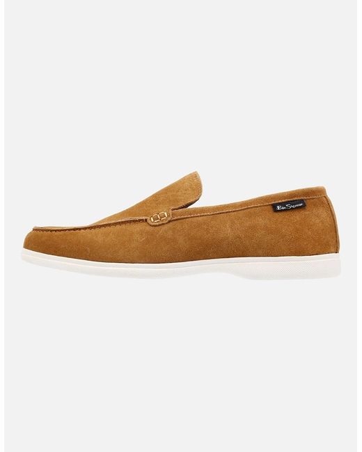 Ben Sherman Brown Amarillo Suede Tan Loafers for men