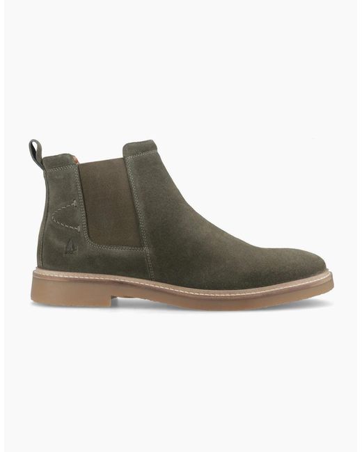 Hush Puppies Green Gareth Chelsea Boots for men