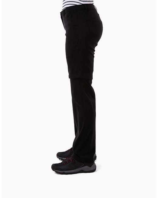 Craghoppers Black Ladies Kiwi Pro Ii Convertible Trousers