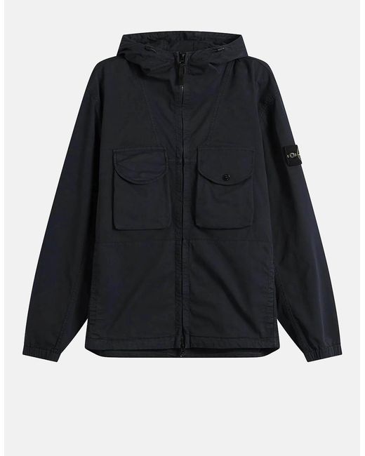 Stone Island Black Hooded 1200004 Jacket for men