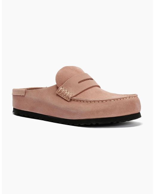 Birkenstock Clogs Pink Birkenstock Naples Suede Clay Regular Clogs